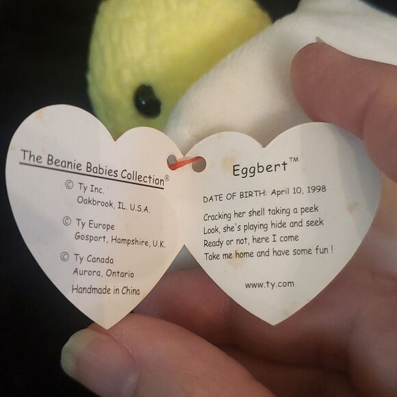 Vintage 1999 Ty Beanie Baby EGGBERT the Chick - Picture 9 of 9